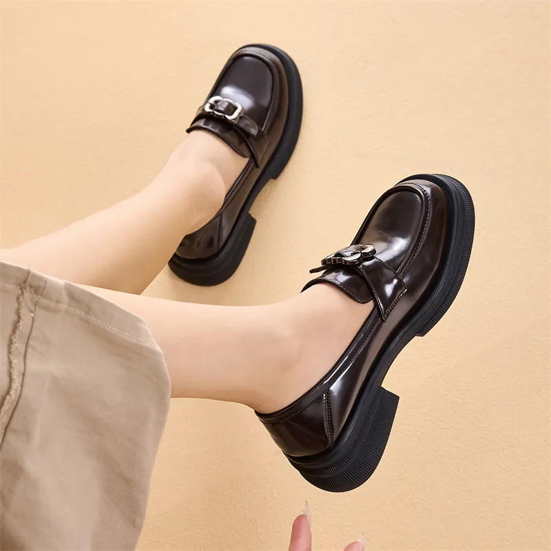KEKAFU Loafers Women's Brown/Black-5