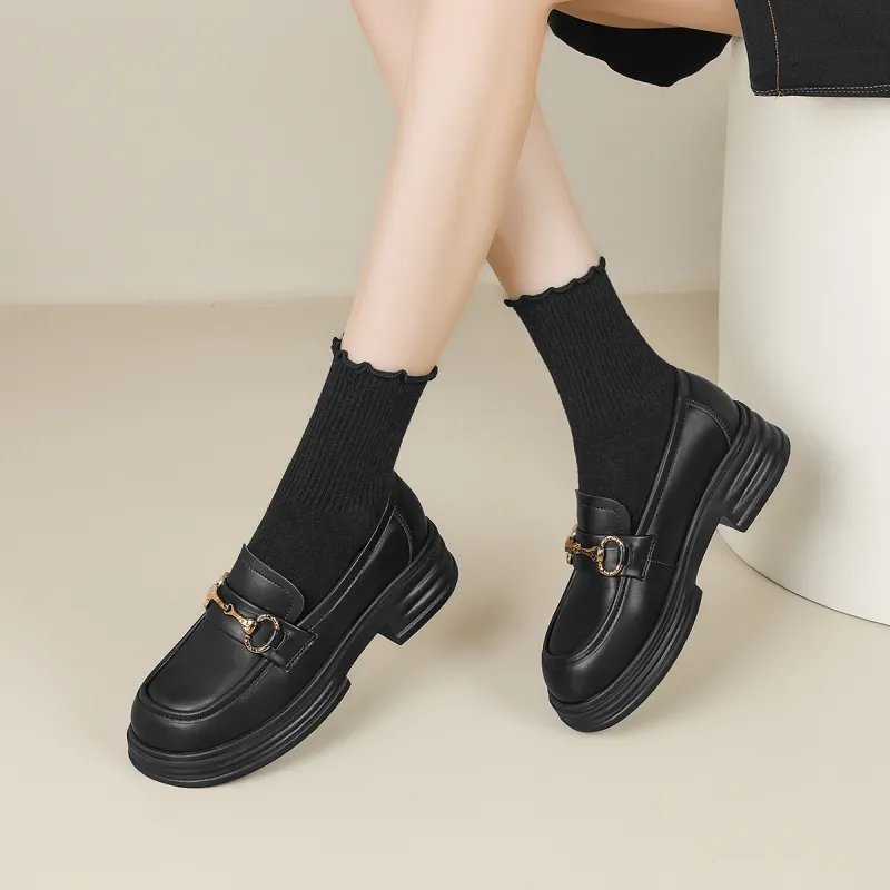 KEKAFU Loafers Women's Black-6
