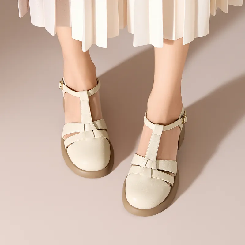 KEKAFU Chunky Heel High Heels 6cm Women's-5