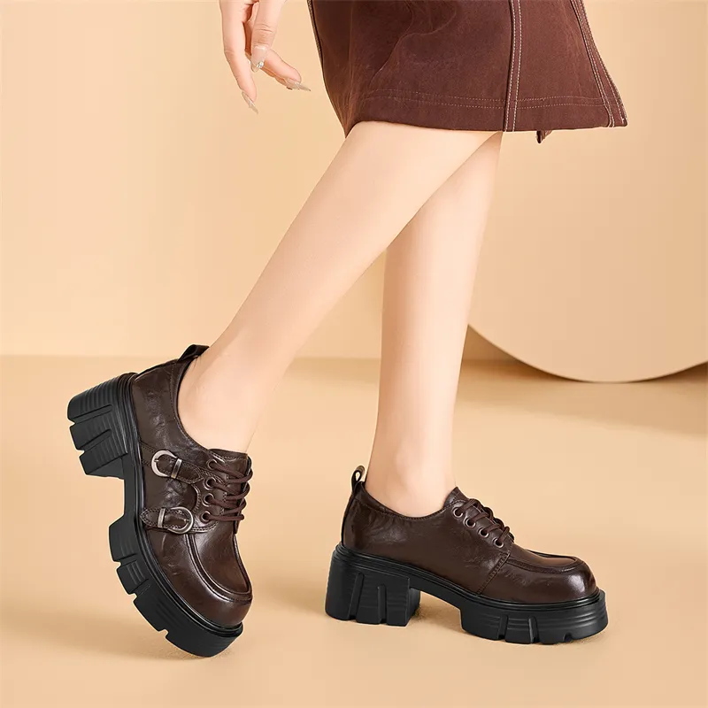 KEKAFU Chunky Heel High Heels 6.5cm Women's-7
