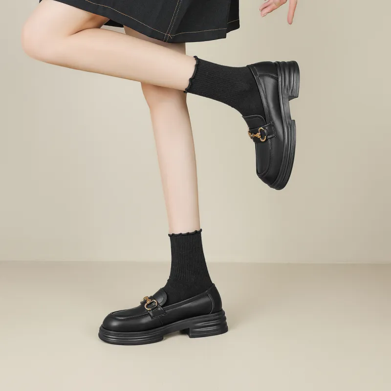 KEKAFU Loafers Women's Black-9
