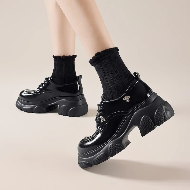 KEKAFU Chunky Heel High Heels 6.5cm Women's-17