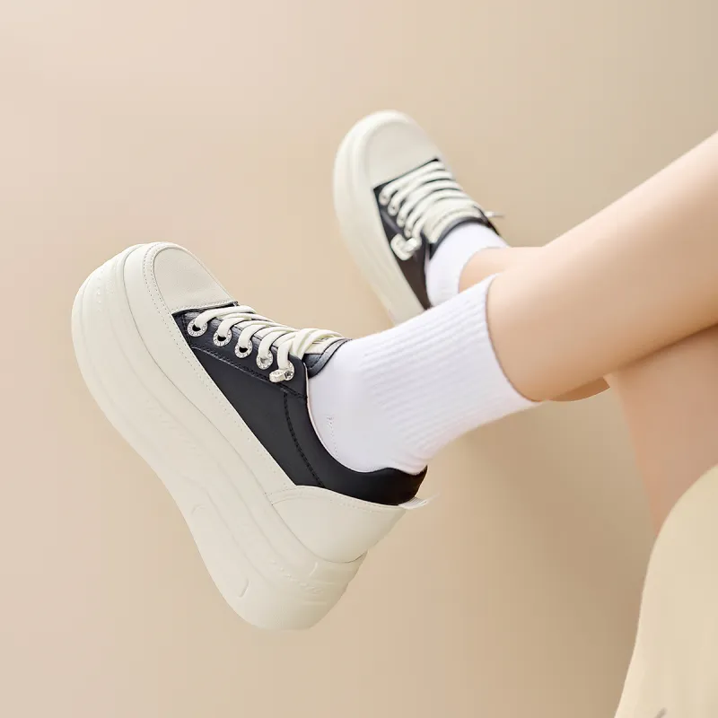 KEKAFU Cushioning Support Height Increasing Low-Top Casual Shoes Women's-18