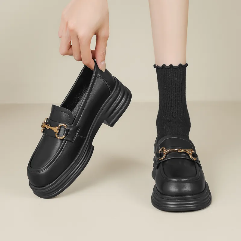 KEKAFU Loafers Women's Black-5