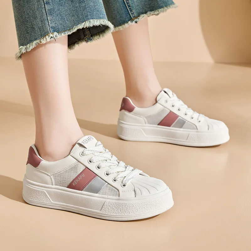 KEKAFU Anti-Slip And Wear-Resistant Breathable Low-Top Skateboard Shoes Women's-6