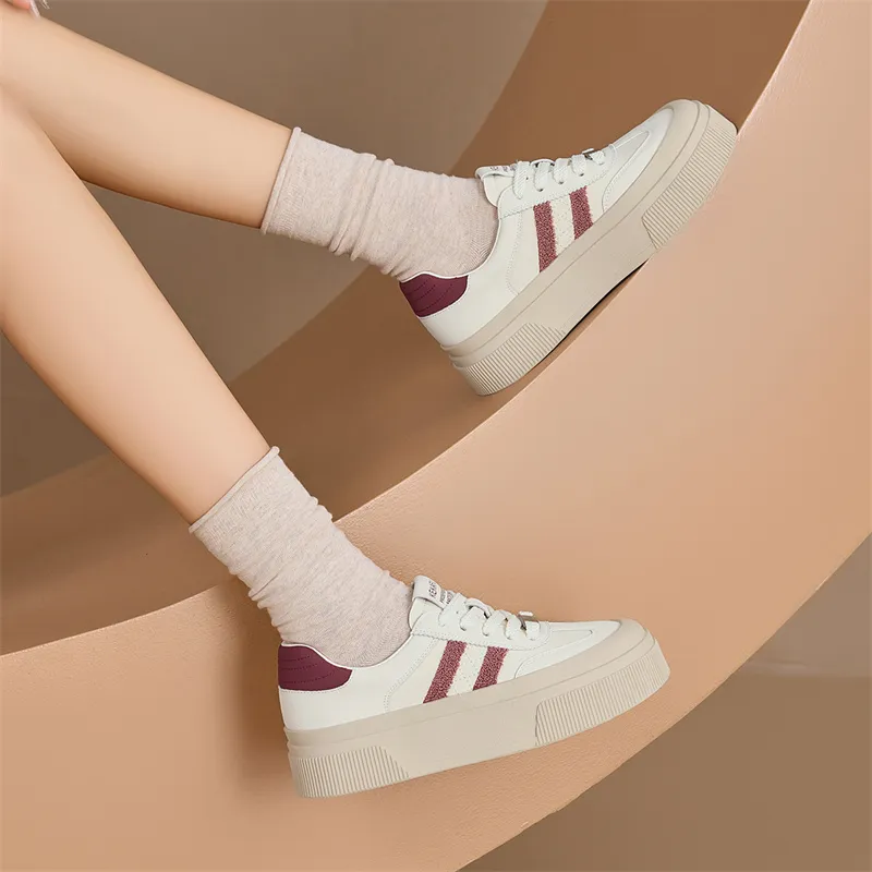 KEKAFU Anti-Slip And Wear-Resistant Height Increasing Low-Top Casual Shoes Women's-6