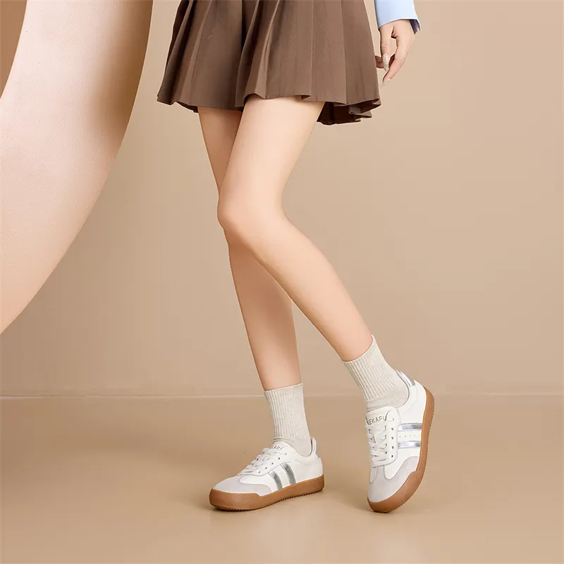 KEKAFU Anti-Slip And Wear-Resistant Height Increasing Low-Top Casual Shoes Women's-5