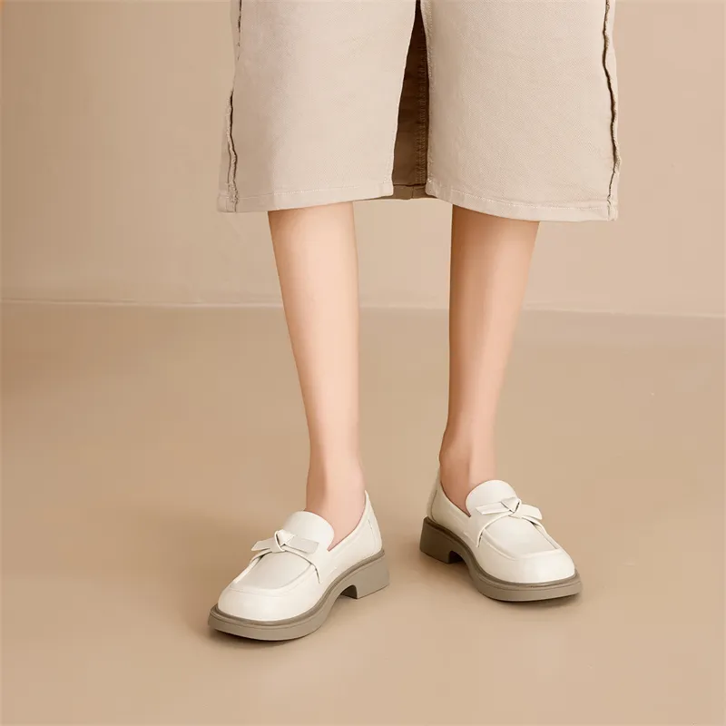 KEKAFU Loafers Women's Beige/Black-6