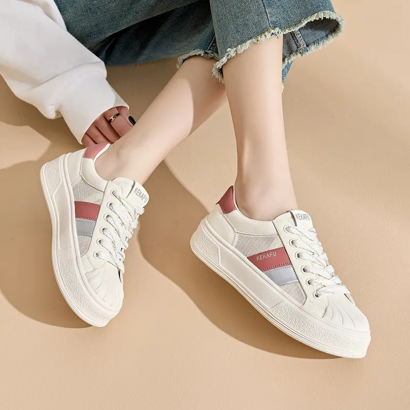 KEKAFU Anti-Slip And Wear-Resistant Breathable Low-Top Skateboard Shoes Women's-7