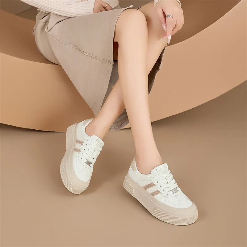 KEKAFU Anti-Slip And Wear-Resistant Height Increasing Low-Top Casual Shoes Women's-13