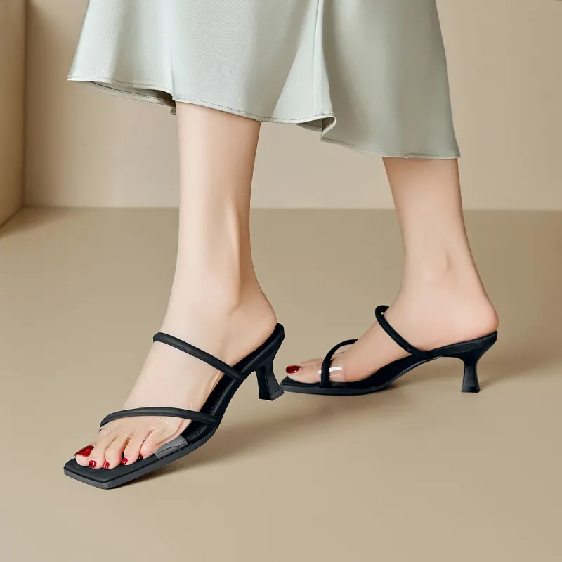 KEKAFU Slide Slippers With Strap 5.5cm Women's-6