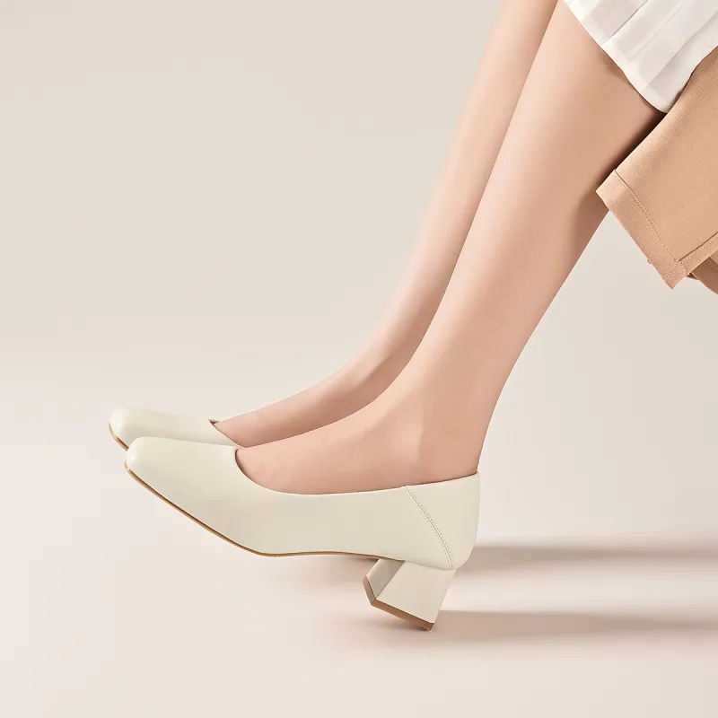 KEKAFU Chunky Heel High Heels 4.1cm Women's-6