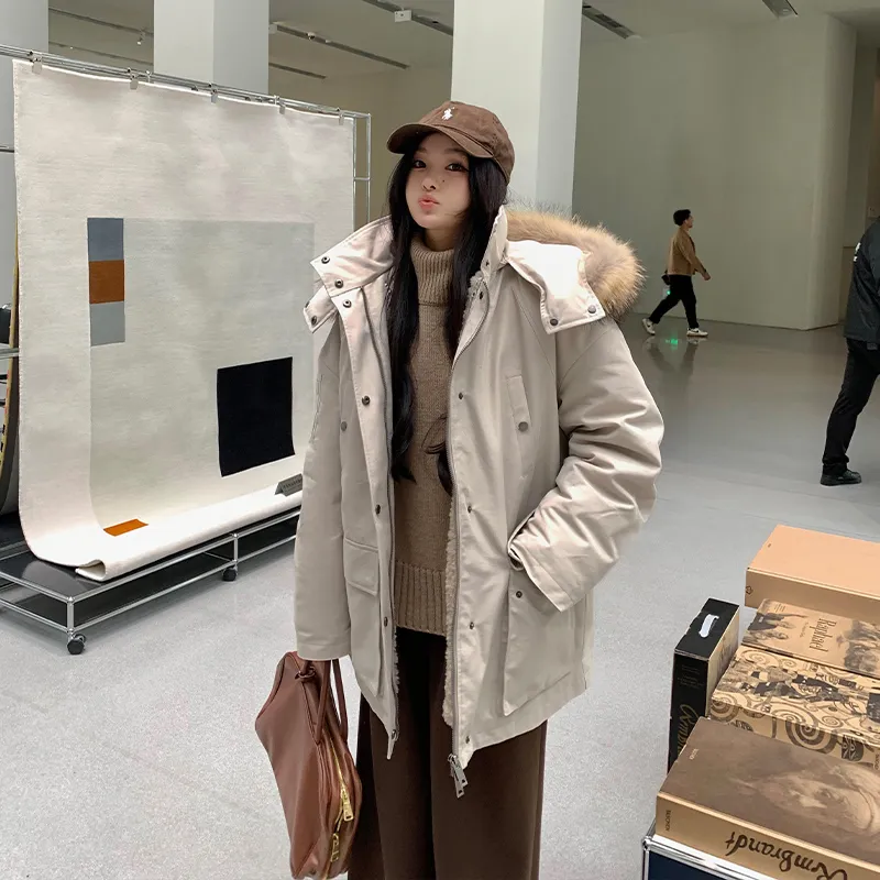 Ouyang Cropped Coats Women's-3