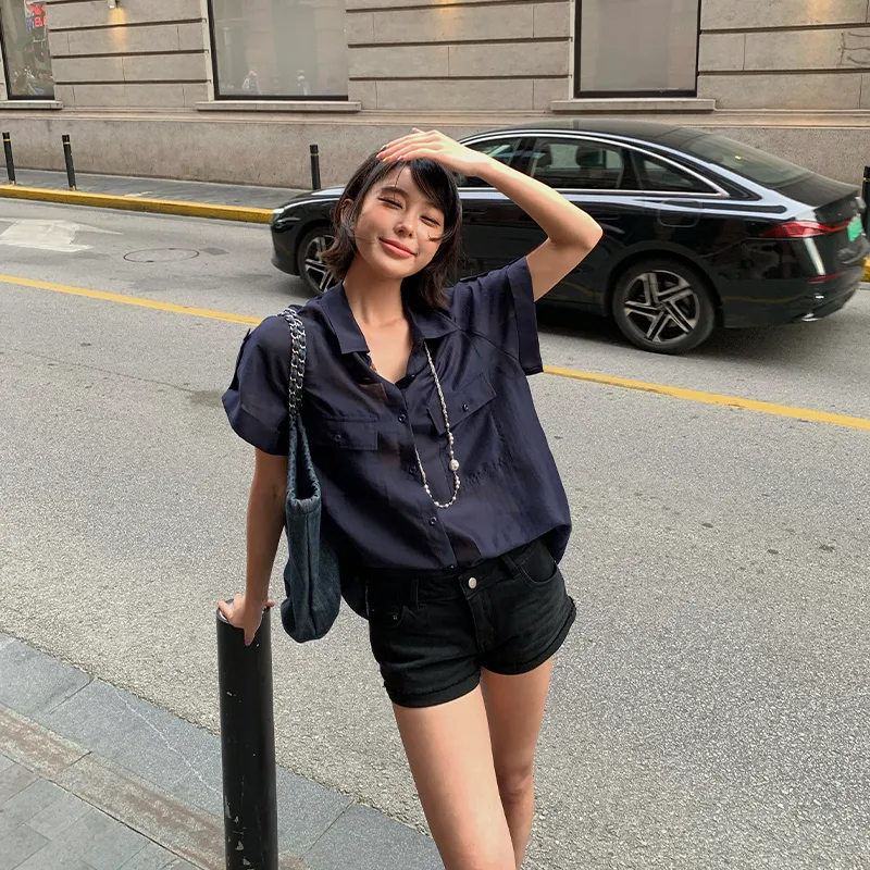 Ouyang Denim Shorts Women's-14
