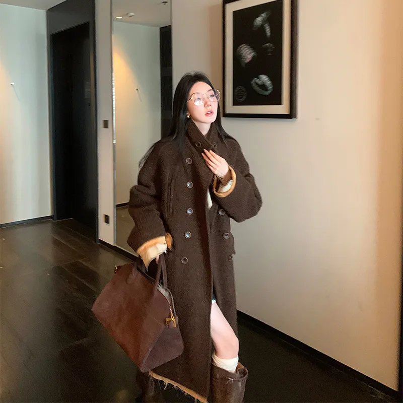Ouyang Coats Women's Coffee-2
