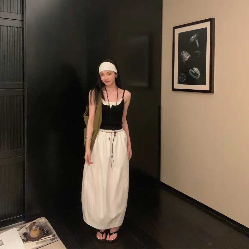 Ouyang Casual Long Skirt Women's-3