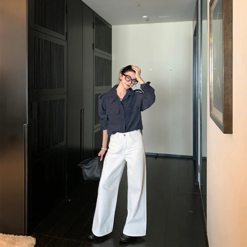 Ouyang Jeans Women's White-4