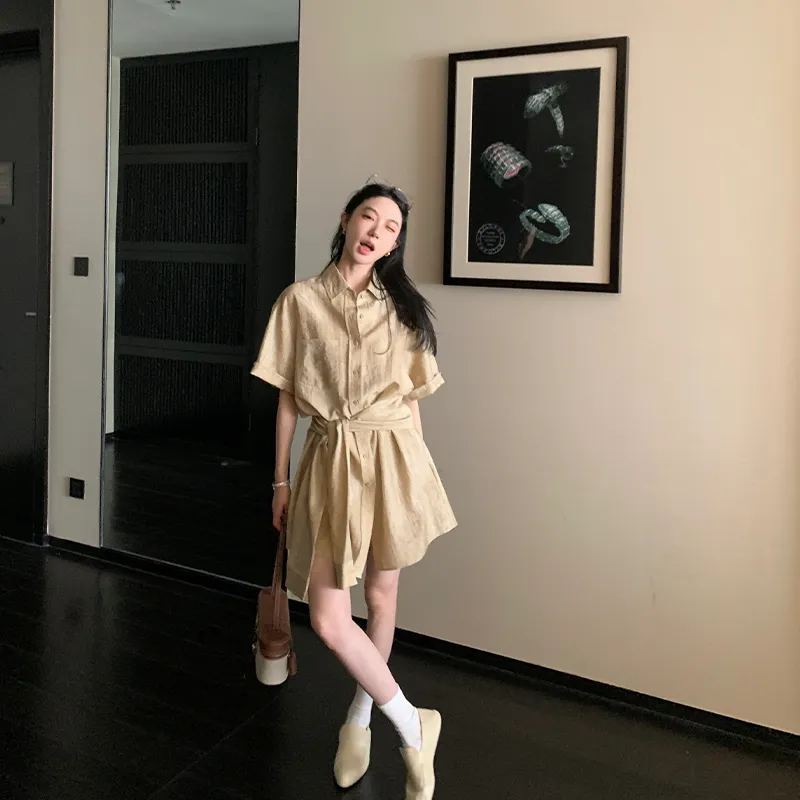 Ouyang Short Sleeved Dress Women's-3