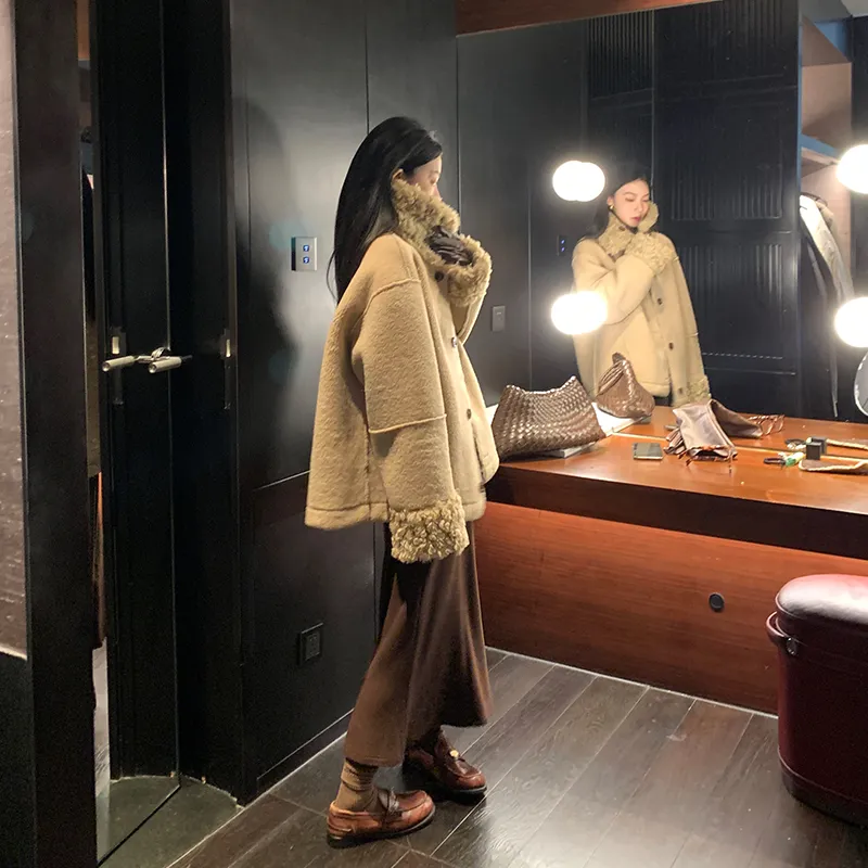 Ouyang Jackets Coats Women's Coffee-4