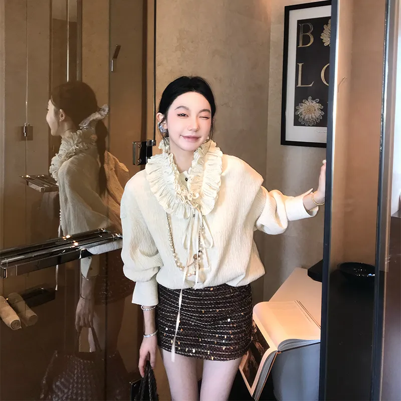 Ouyang Casual Short Skirts Women's Gilded Color-5