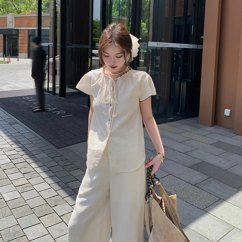 Ouyang Shirts Women's Beige Apricot-3