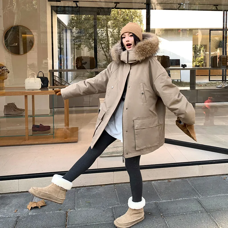 Ouyang Cropped Coats Women's-11