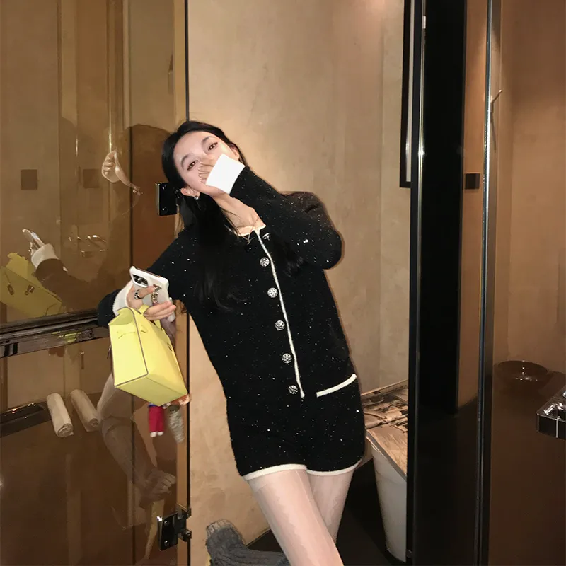 Ouyang Casual Shorts Women's Black-5