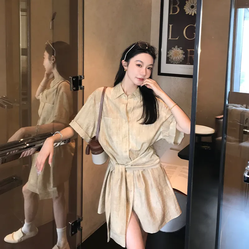 Ouyang Short Sleeved Dress Women's-4