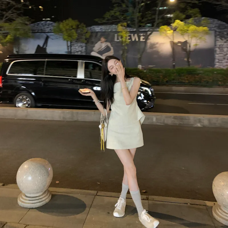 Ouyang Casual Short Skirts Women's-3