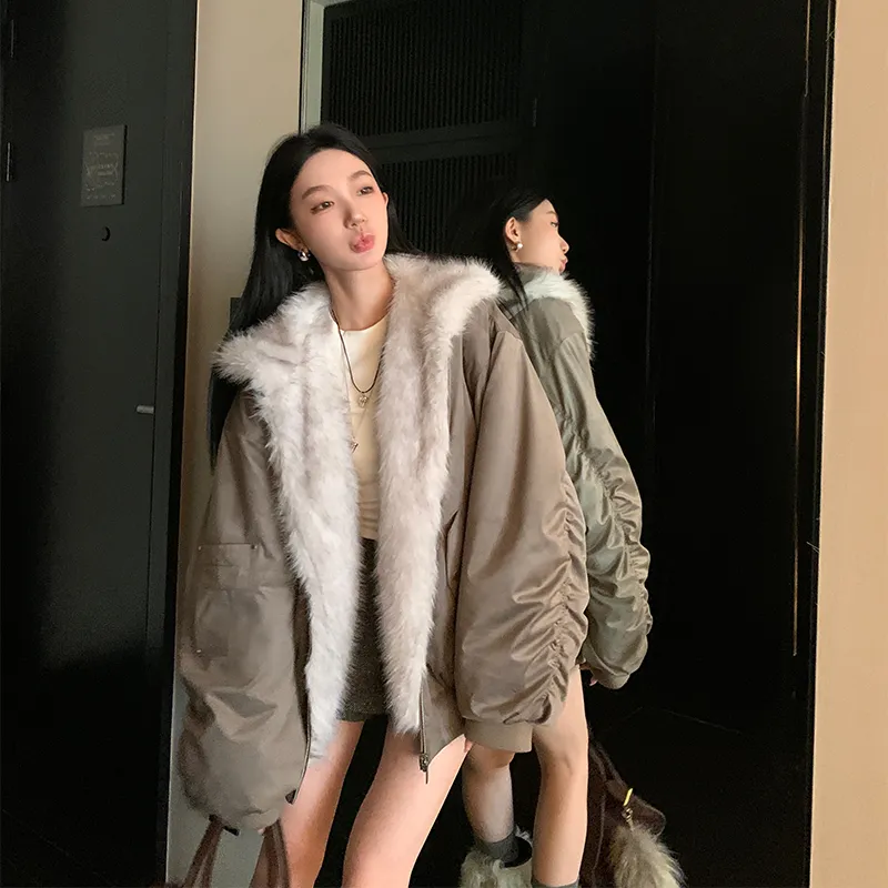 Ouyang Cropped Coats Women's Silver Frost Gray-2