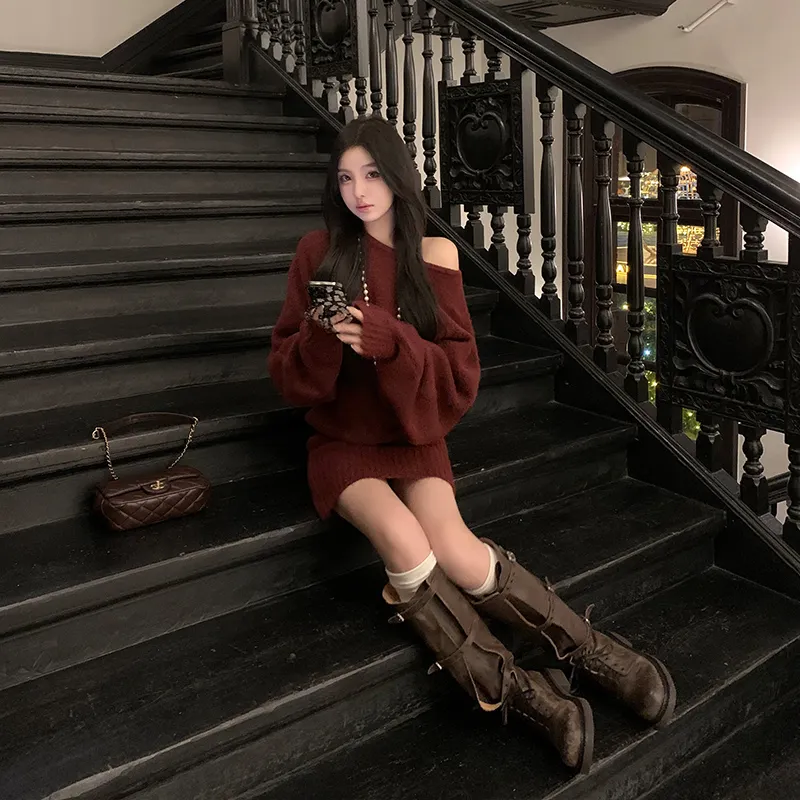 Ouyang Long-Sleeved Dresses Women's-17