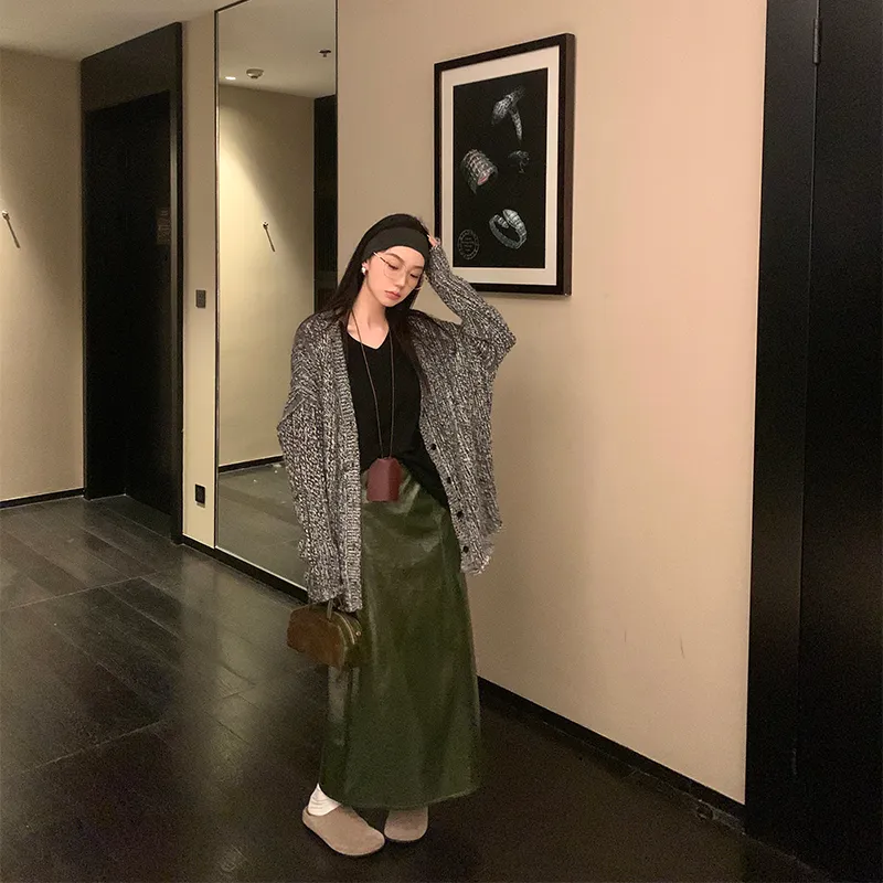 Ouyang Leather Long Skirts Women's Jasper-3