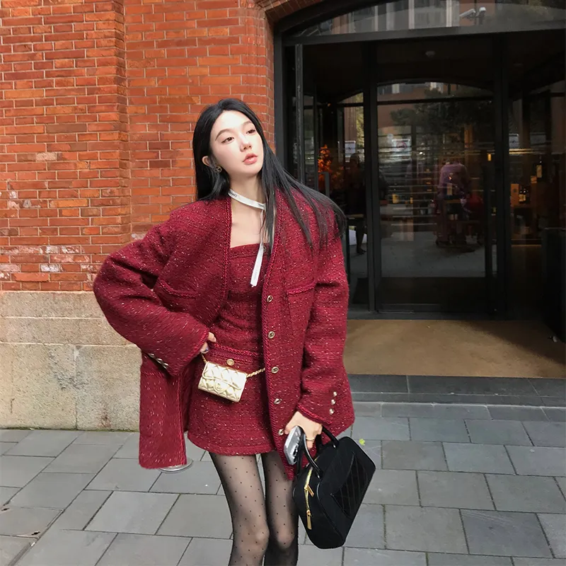 Ouyang Casual Short Skirts Women's Cherry-2