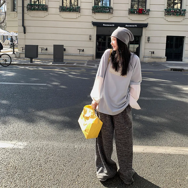 Ouyang Sweatshirt Women's Light Gray Blue-6