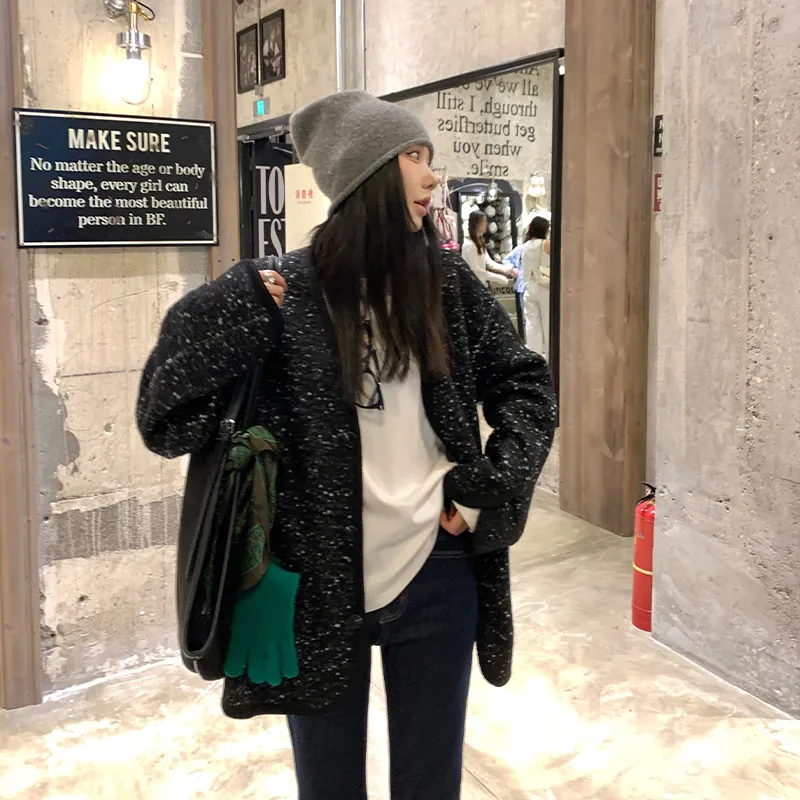 Ouyang Jackets & Coats Women's Starry Black-5