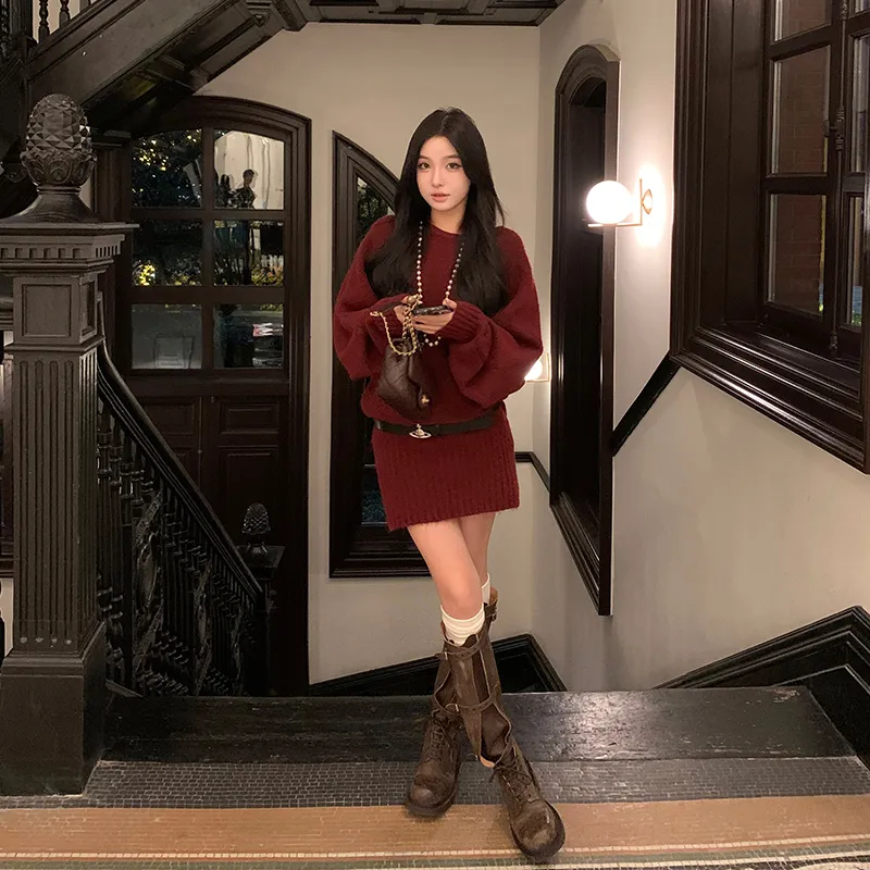 Ouyang Long-Sleeved Dresses Women's-15