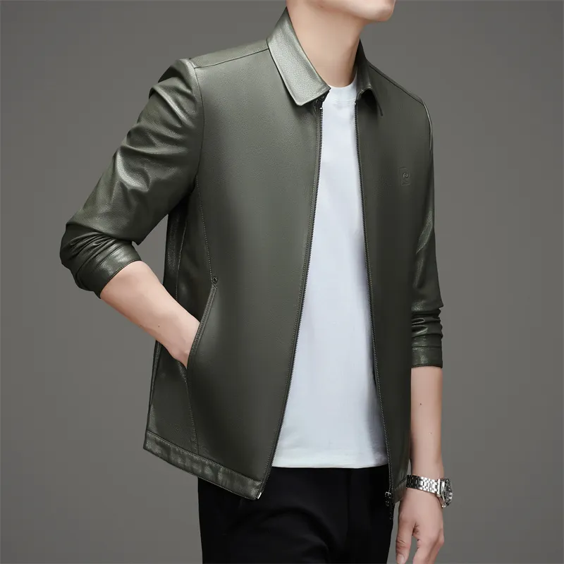PIERRE CARDIN Leather Jacket Men's-9