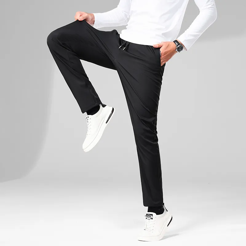 PIERRE CARDIN Casual Pants Men's Black-3