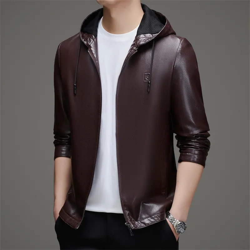 PIERRE CARDIN Leather Jacket Men's-8
