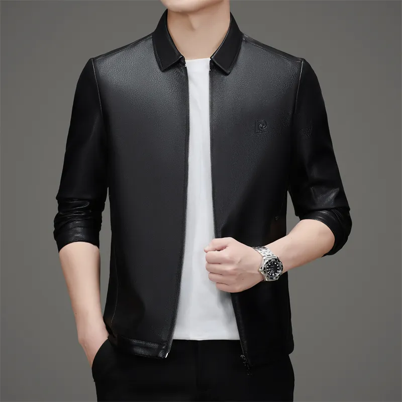 PIERRE CARDIN Leather Jacket Men's-2
