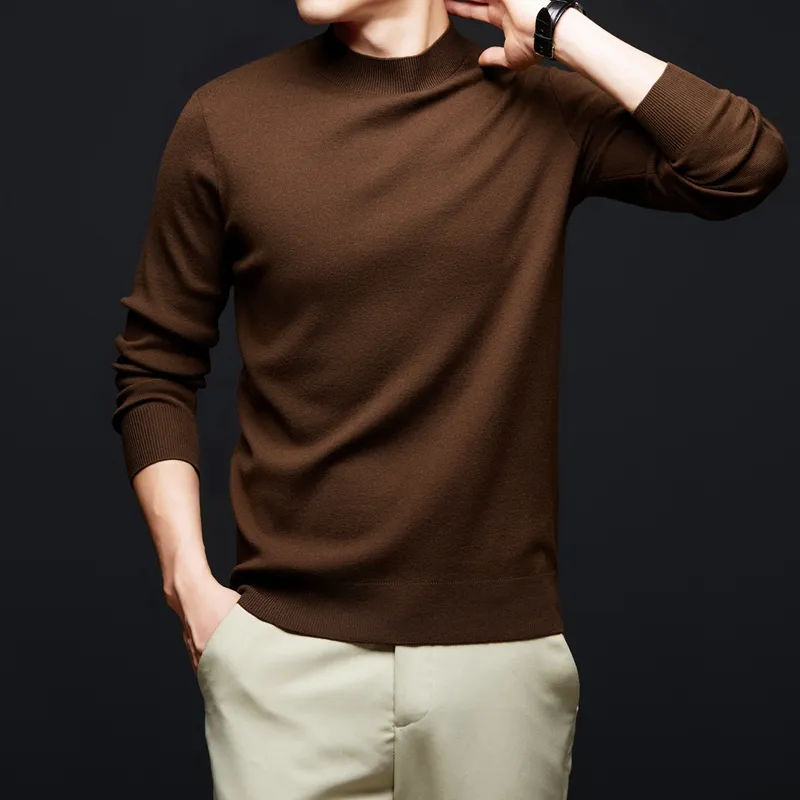 PIERRE CARDIN Sweater Men's Light Tea Brown-6