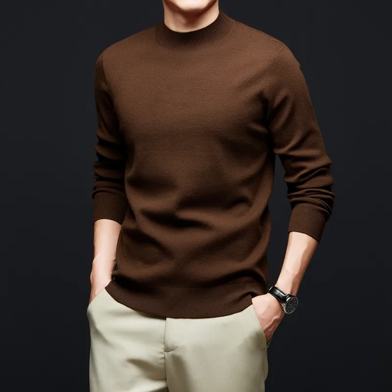 PIERRE CARDIN Sweater Men's Light Tea Brown-5