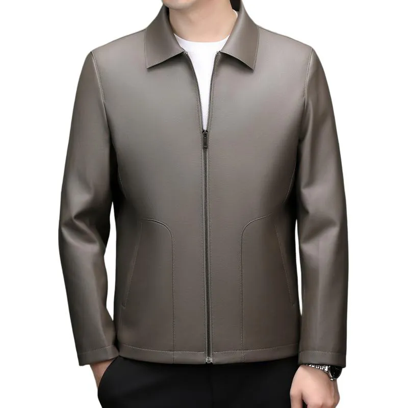 PIERRE CARDIN Leather Jacket Men's-5
