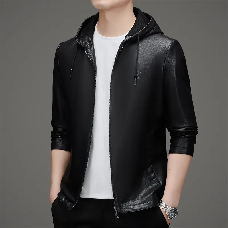 PIERRE CARDIN Leather Jacket Men's-1