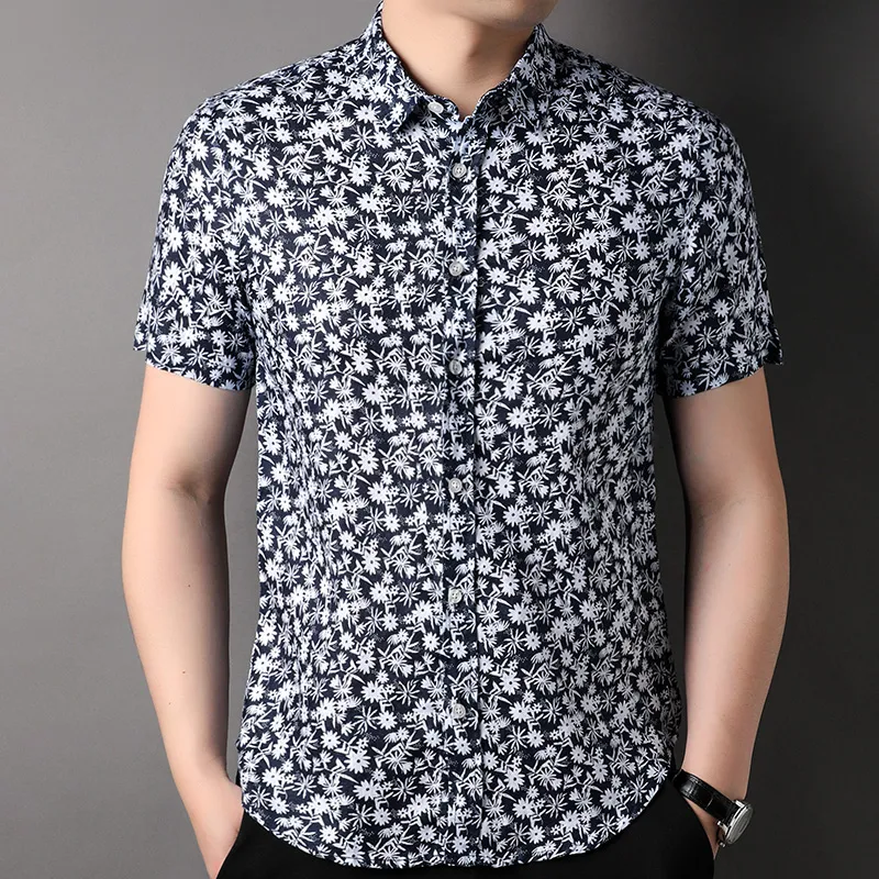 PIERRE CARDIN Shirts Men Black White-2
