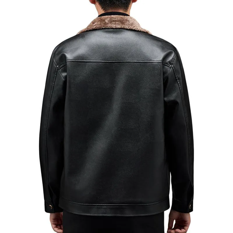 PIERRE CARDIN Leather Jacket Men's-6