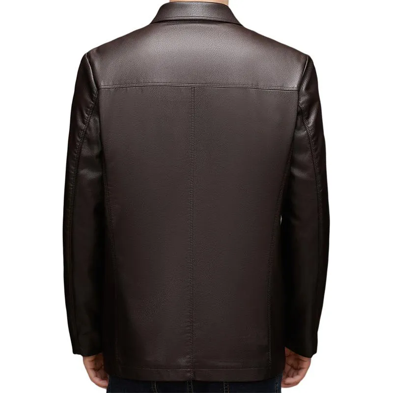 PIERRE CARDIN Leather Jacket Men's-5