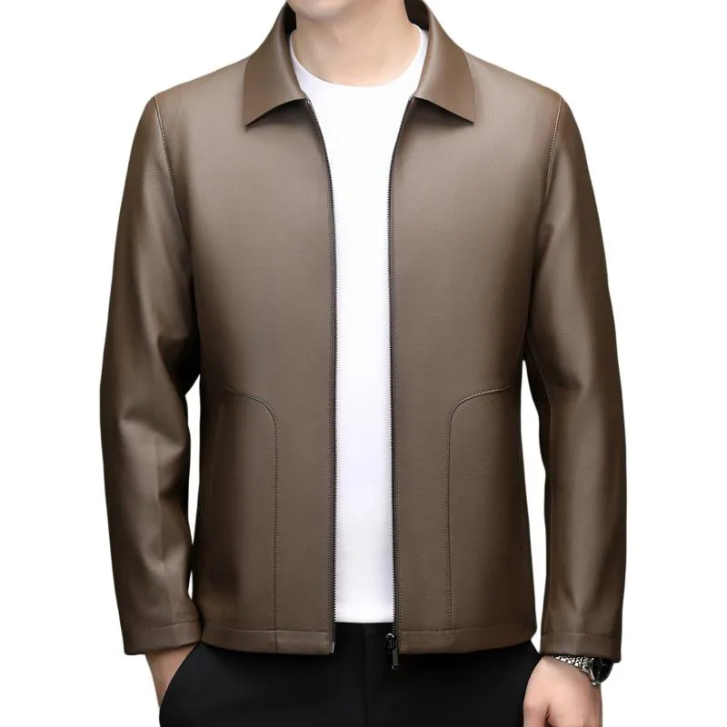 PIERRE CARDIN Leather Jacket Men's-9