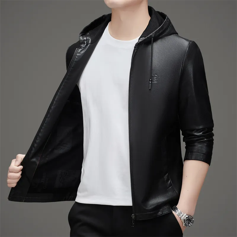 PIERRE CARDIN Leather Jacket Men's-3