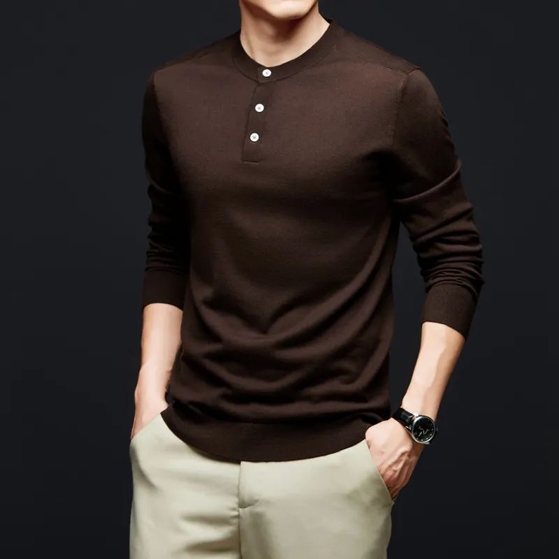 PIERRE CARDIN Sweater Men's Han Gray Brown-8